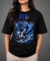FLY High Graphic Oversized T-Shirt – Black