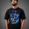FLY High Graphic Oversized T-Shirt – Black