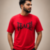 file_00000000274c8230b6571c2654b5c599 Teach Peace Printed Red Cotton T-Shirt