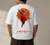 Hanuman Ji Oversized Graphic T-Shirt – Off White