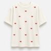 WhatsApp Image 2026-08-02 at 12.38.45 AM 🎀 Love Bow Tee Oversized T-Shirt – off White