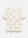 WhatsApp Image 2026-08-02 at 12.38.45 AM 🎀 Love Bow Tee Oversized T-Shirt – off White
