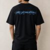 Shiv Parvati hand Oversized Graphic T-Shirt – Black