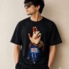 Shiv Parvati hand Oversized Graphic T-Shirt – Black